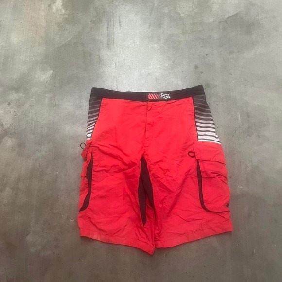 Vintage Y2K fox racing embroidered motor‎ cross racing shorts